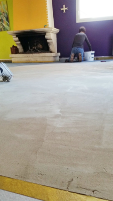 2 - la pose du béton